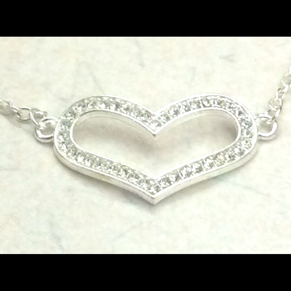 HP - Glamorous Rhinestone Heart Necklace
